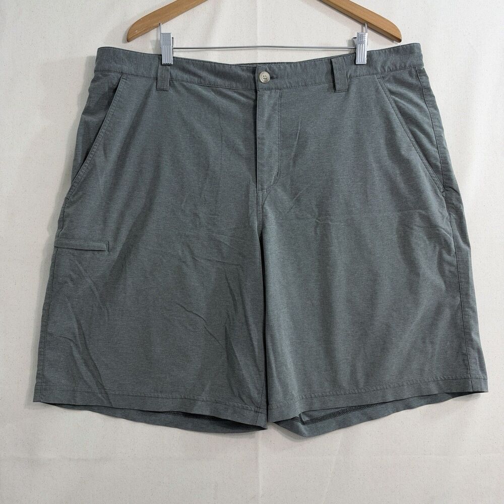 Columbia PFG Mens Shorts 40x10 Gray Fishing Outdoor Performance Pockets